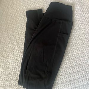 Dark gray BuffBunny workout leggings. Size medium. Gently used